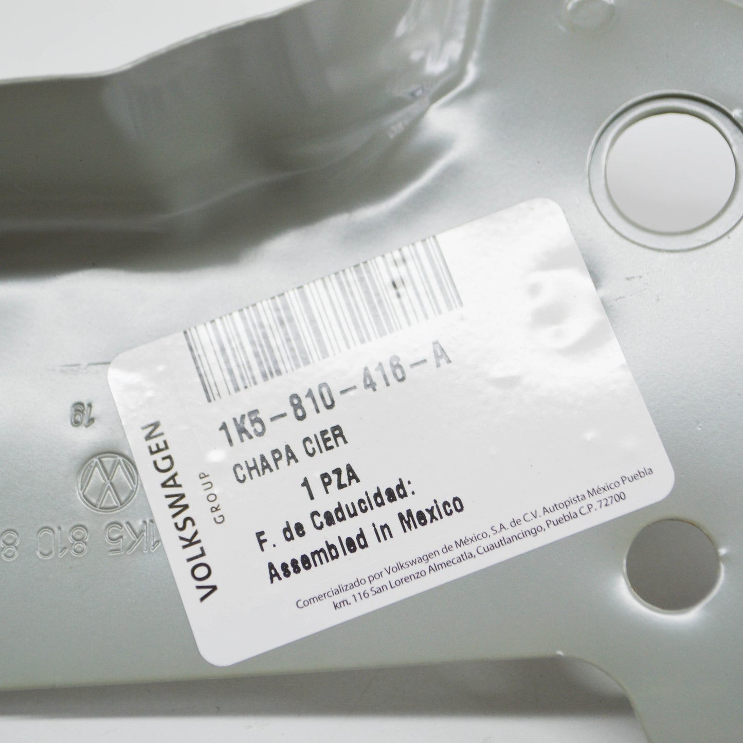 NEW VW GOLF MK6 FRONT RIGHT FILLER PLATE FOR SIDE MEMBER 1K5810416A ORIGINAL