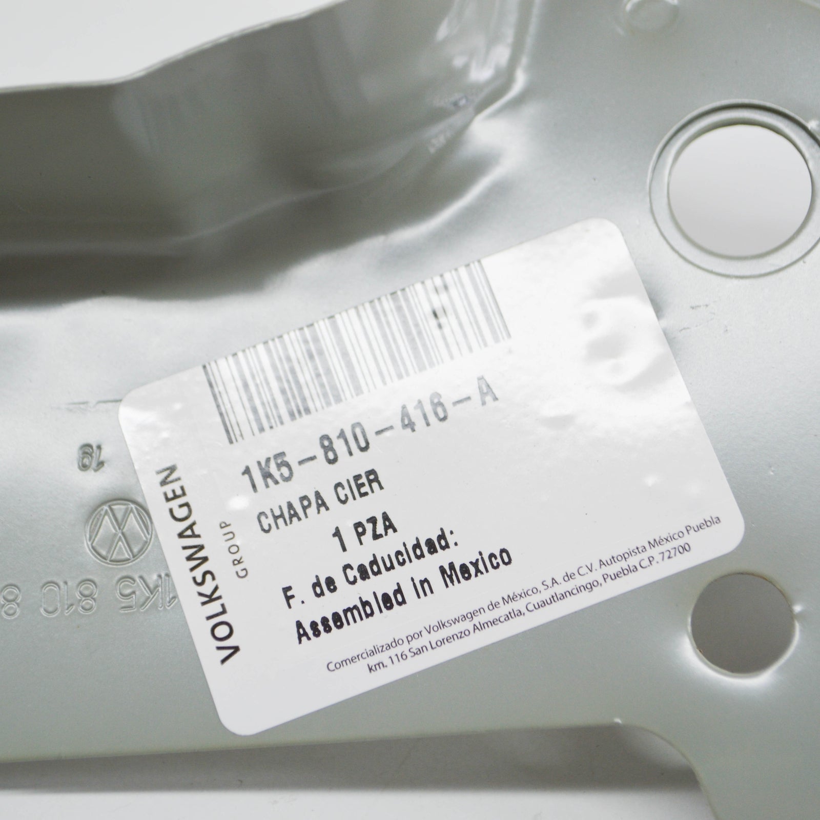 NEW VW GOLF MK6 FRONT RIGHT FILLER PLATE FOR SIDE MEMBER 1K5810416A ORIGINAL