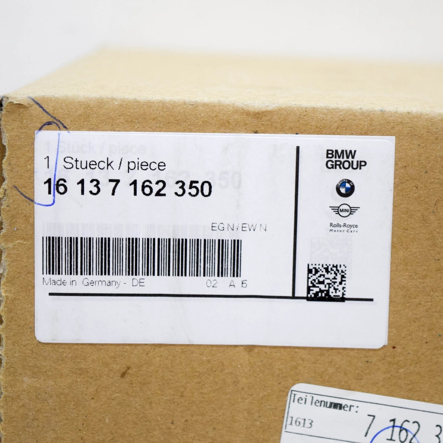 NEW BMW 5 E60 VAPOR CANISTER ACTIVATED CHARCOAL FILTER 16137162350 ORIGINAL