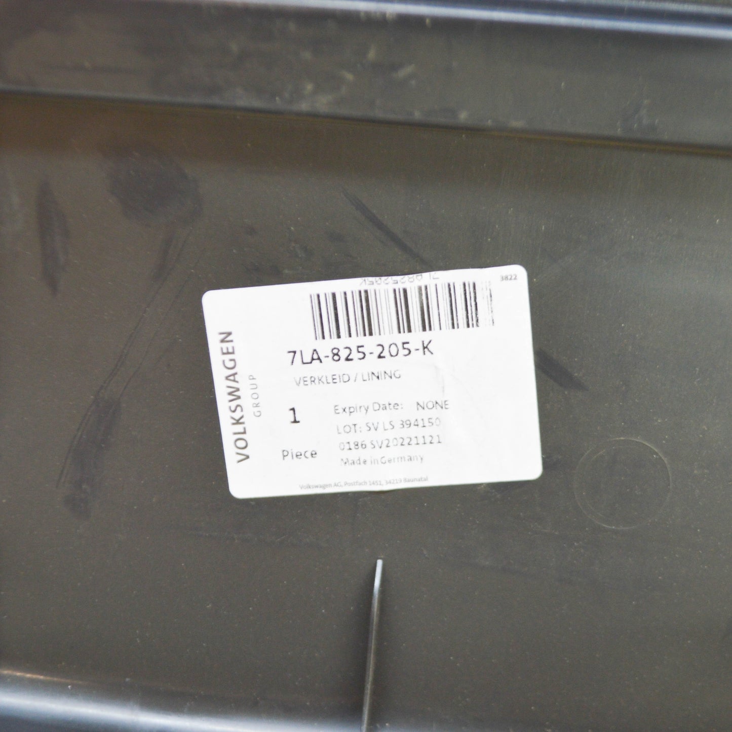 new volkswagen transporter t6 left side underbody cover 7la825205k original
