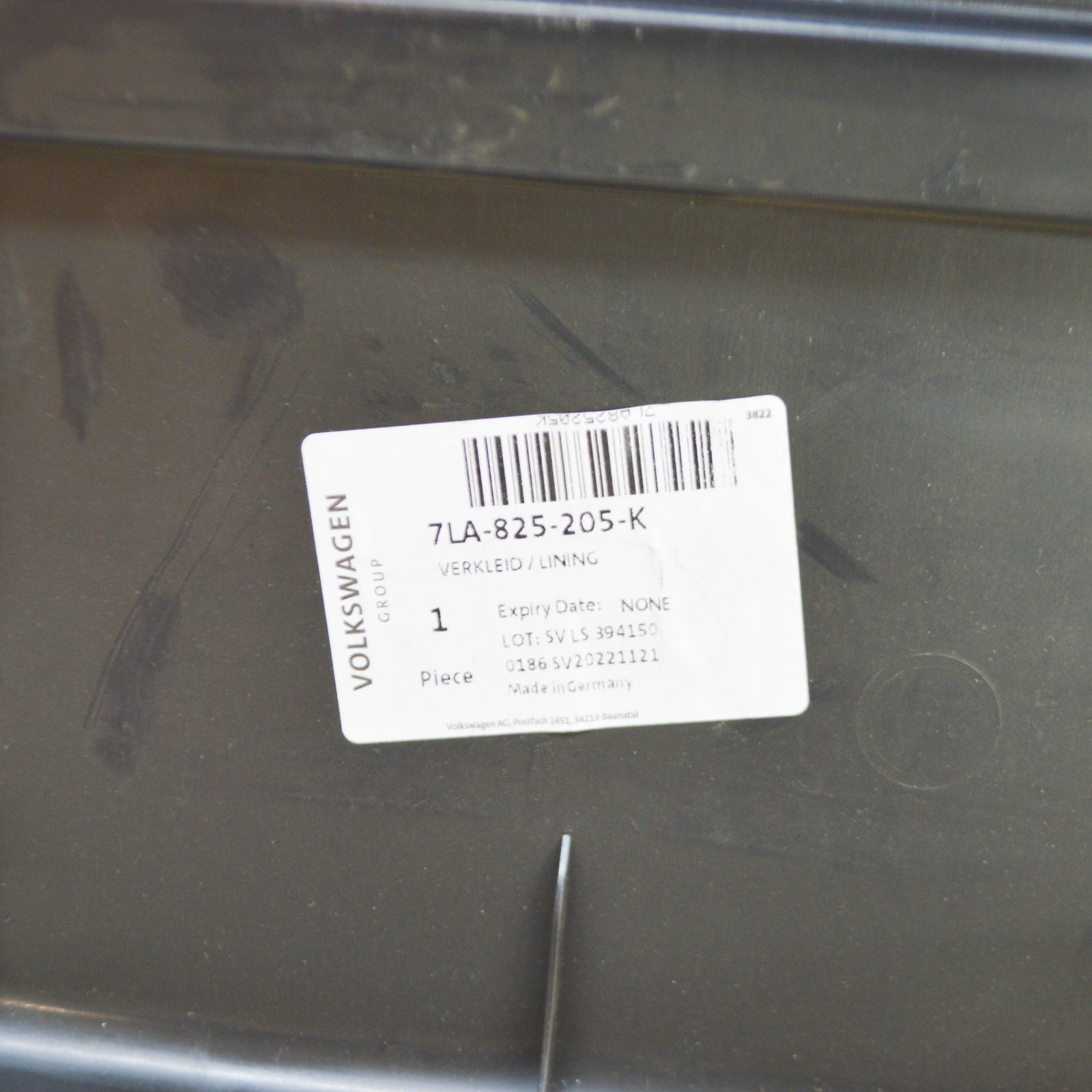 new volkswagen transporter t6 left side underbody cover 7la825205k original