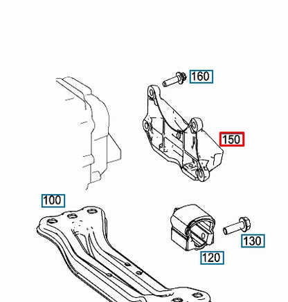 NEW MERCEDES BENZ C W205 ENGINE MOUNT BRACKET A2052420440 ORIGINAL