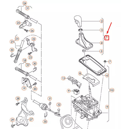 NEW AUDI A4 B8 SELECTOR LEVER HANDLE LHD 8K1713139TIWX ORIGINAL