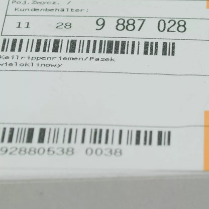 NEW BMW 3 G20 ENGINE RIBBED V-BELT 11289887028 ORIGINAL