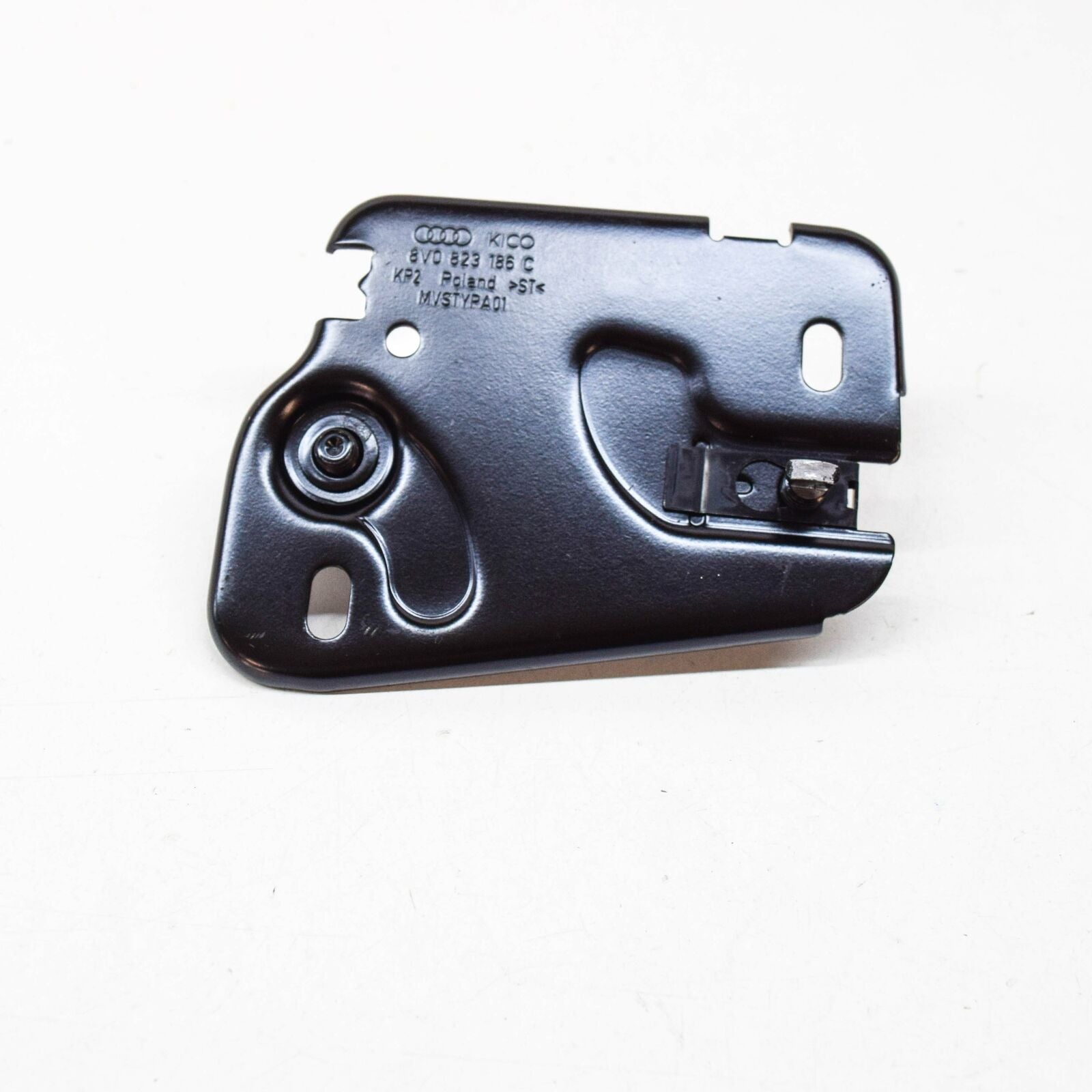 NEW AUDI A3 8V ENGINE HOOD RIGHT LATCH STRIKER PLATE 8V0823186C ORIGINAL