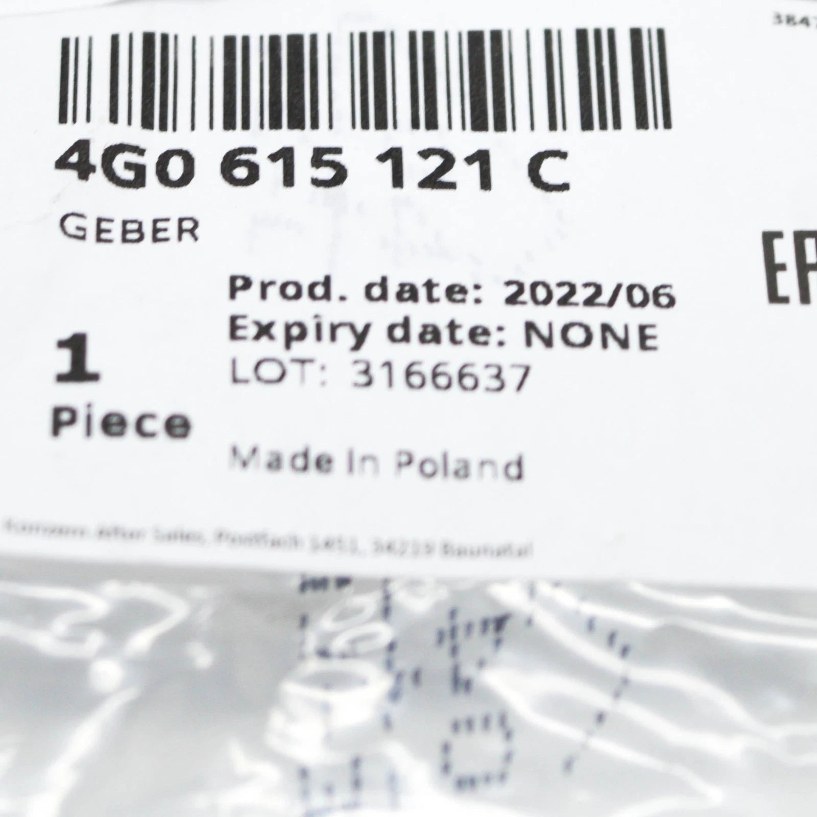 NEW AUDI A6 C7 FRONT LEFT BRAKE PAD WEAR SENSOR CONTACT 4G0615121C