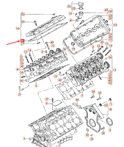 NEW AUDI A8 D3 ENGINE CYLINDER 1-6 SEAL GASKET 07C103484C ORIGINAL