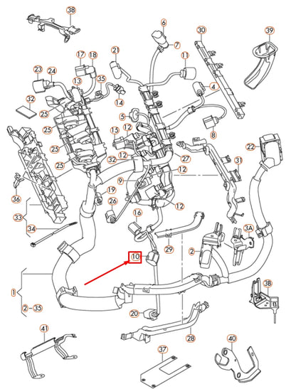 NEW AUDI A1 MK1 3-PIN ENGINE WIRING FLAT CONTACT HOUSING 1J0973703B ORIGINAL