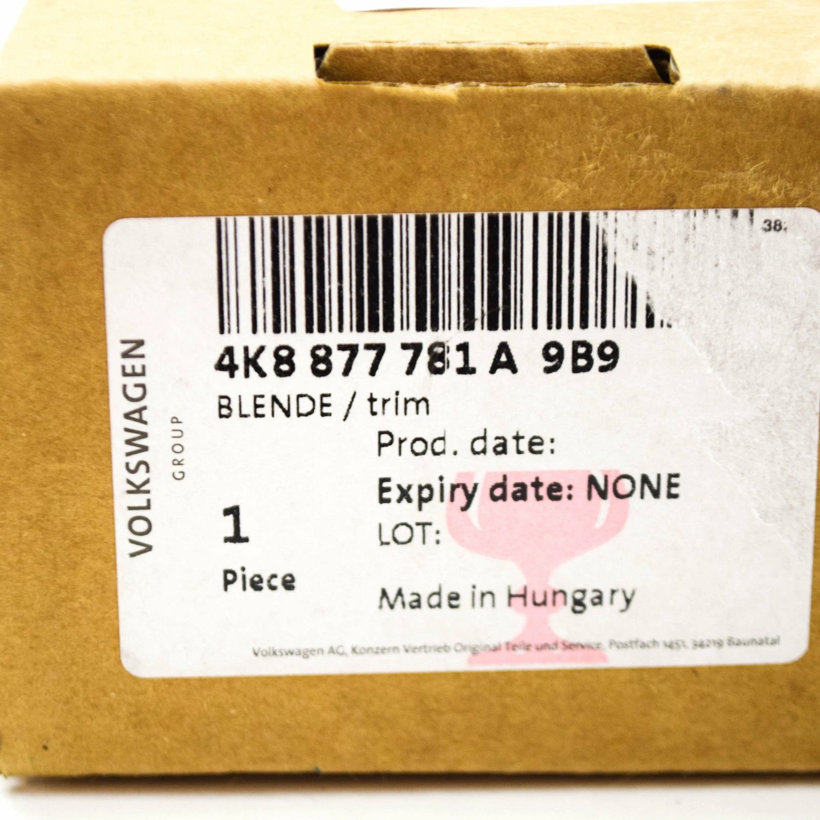 NEW AUDI A7 4K8 SUNROOF OPENING LEFT LOWER TRIM 4K8877781A9B9