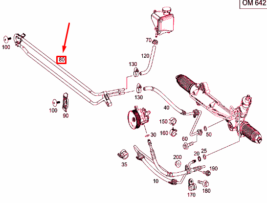 new mercedes-benz sprinter 906 cooling pipe line a9064662224 original