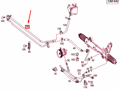 new mercedes-benz sprinter 906 cooling pipe line a9064662224 original