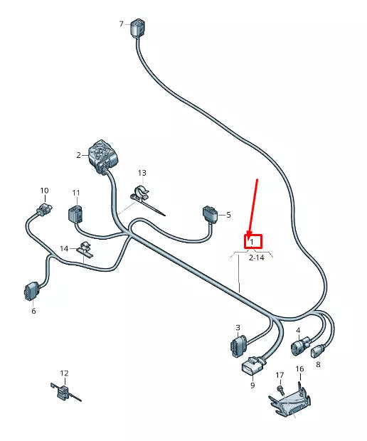 NEW AUDI A6 4A C8 GEARBOX WIRING HARNESS 4K0971769N