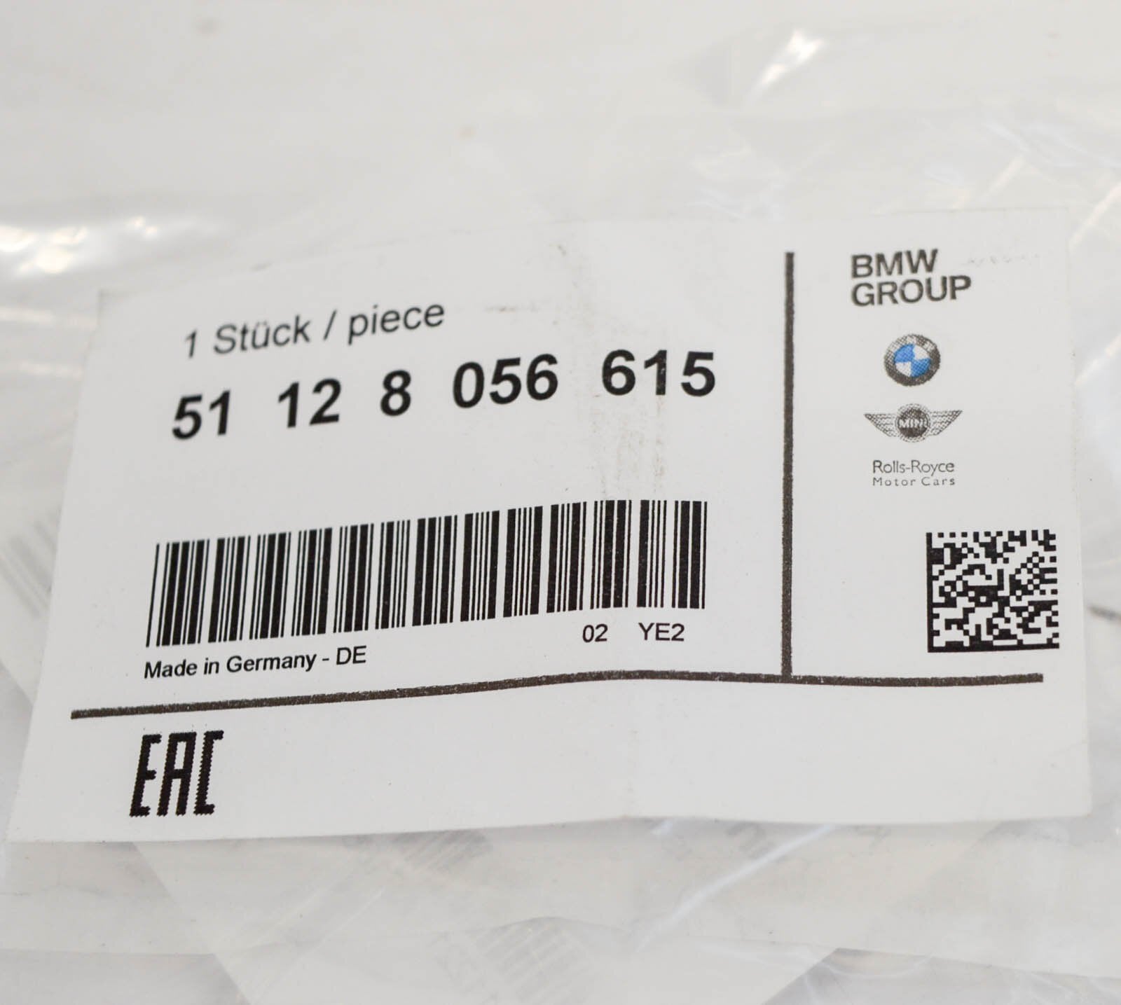 new bmw 3 f30 m sport rear bumper tow hook eye cap cover 51128056615 original