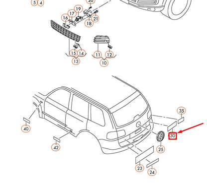 NEW VOLKSWAGEN TOUAREG 7P V8 REAR NAMEPLATE LETTERING BADGE 7P6853675739
