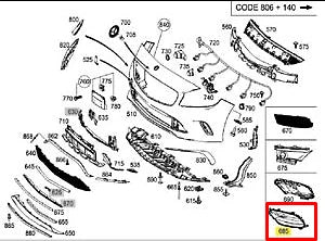 NEW MB A W176 AMG FRONT BUMPER L R GRILLE SET A1768855300 A1768855400 ORIGINAL
