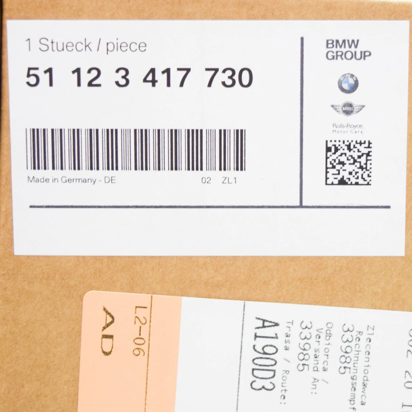 NEW BMW X3 E83 REAR BUMPER M DIFFUSOR 51123417730 3417730 ORIGINAL