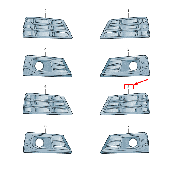 new audi a4 avant b9 front left bumper air guide grille 8w0807681rsqf original