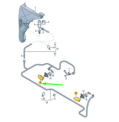 NEW AUDI A6 C7 RIGHT HEADLIGHT WASHER COVER CAP 4G0955276GGRU ORIGINAL
