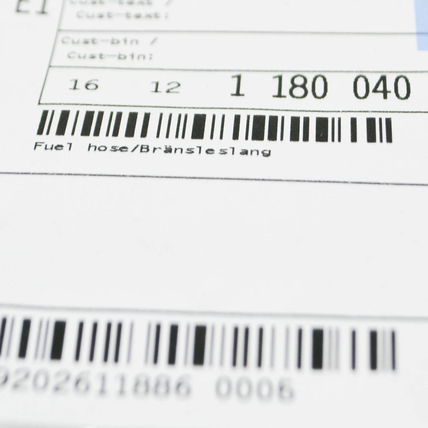 NEW BMW 5 E28 FUEL HOSE 16121180040 1180040 ORIGINAL