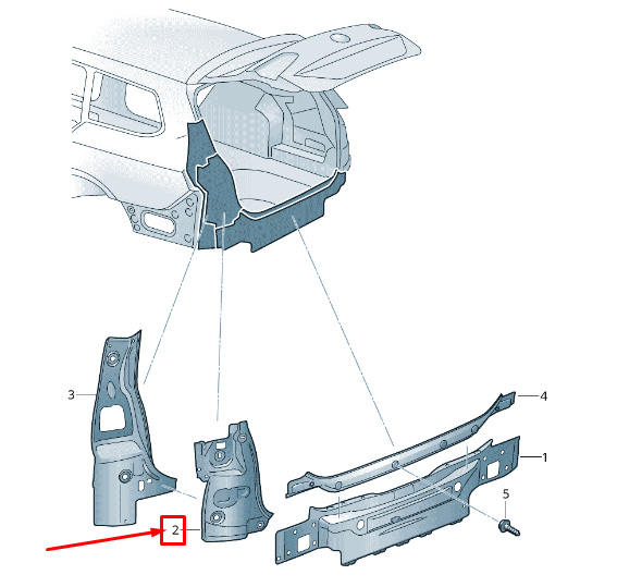 new vw passat b8 3g rear left tail light mounting 3g9813319 original