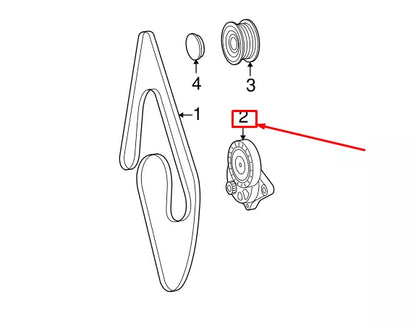 NEW MERCEDES-BENZ E W211 BELT TENSIONER A6462000570