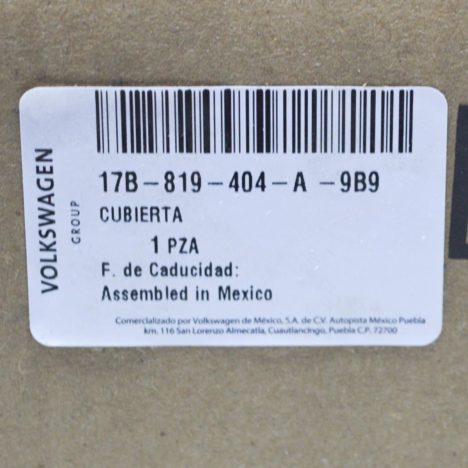 NEW VOLKSWAGEN JETTA A7 FRONT RIGHT PLENUM CHAMBER COVER 17B819404A9B9