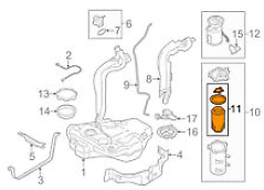 new volkswagen golf mk7 fuel filter 5q0127177d 2.0tdi original