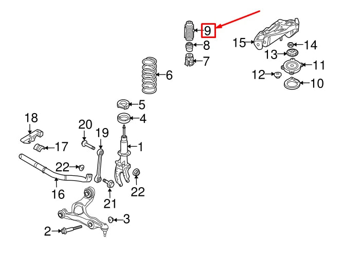NEW AUDI Q7 4L SHOCK ABSORBER DUST BOOT 7L0412137 ORIGINAL