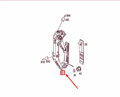 NEW MERCEDES-BENZ E W211 ACCELERATOR PEDAL LHD A2113000904 ORIGINAL
