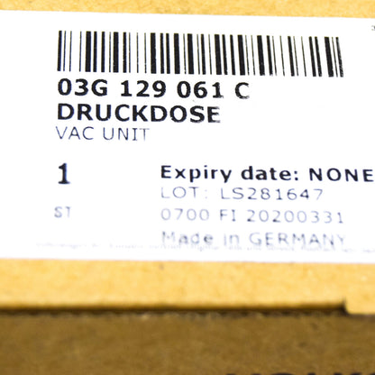 NEW VOLKSWAGEN GOLF MK5 TURBOCHARGER VACUUM BOOST VALVE 03G129061C 2.0D ORIGINAL