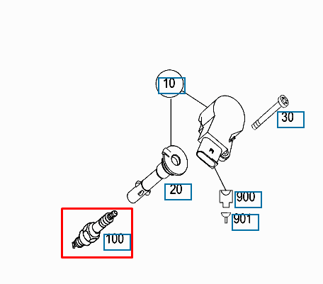 NEW MB C-CLASS W204 IGNITION SPARK PLUG A0041594903 3.0 PETROL ORIGINAL