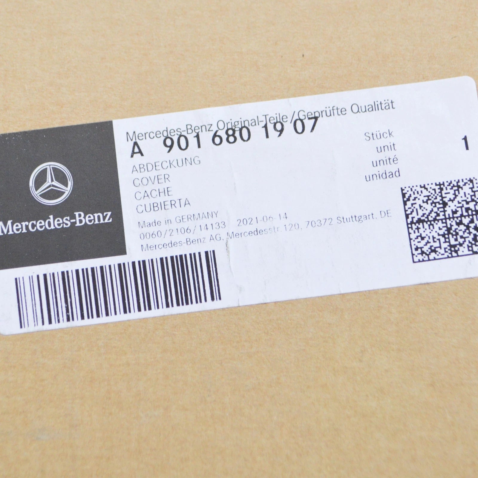 NEW MB SPRINTER W903 INSTRUMENT PANEL SWITCH COVER RHD A9016801907 ORIGINAL