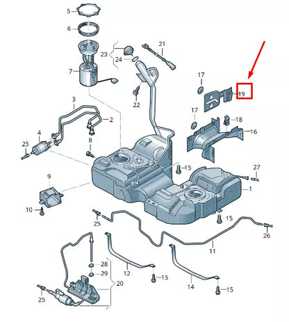 NEW VW SHARAN 7N FUEL TANK HEAT SHIELD 7N0201308D