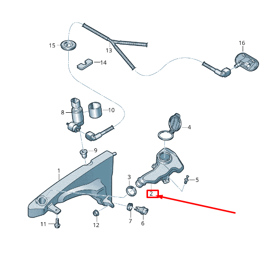new audi q3 f3 fuel filler neck 83a955462 original