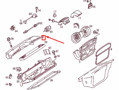 NEW MERCEDES-BENZ SL R129 AIR FILTER HOUSING COVER A1298300053 ORIGINAL