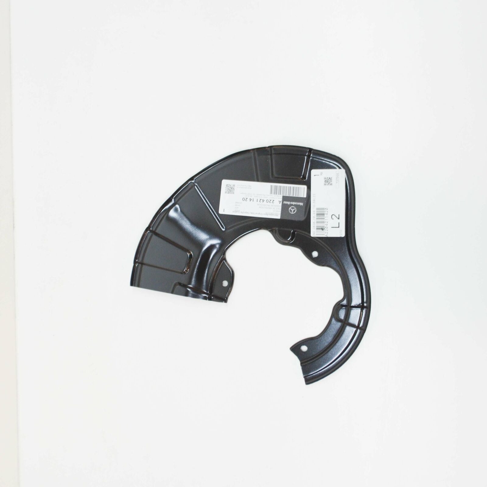 NEW MB S W220 FRONT RIGHT WHEEL BRAKE PROTECTIVE PLATE A2204211420 ORIGINAL