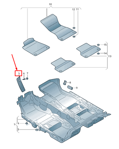 new audi a4 avant b9 footrest cover rhd 8w2864777 ds2 8w2864777ds2 original