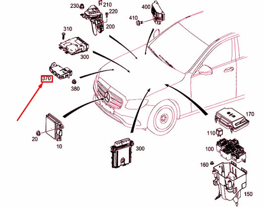 NEW MERCEDES-BENZ E W213 BATTERY CUT-OFF RELAY A0009825323 ORIGINAL