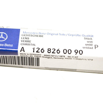 NEW MERCEDES BENZ S-CLASS W126 REAR NUMBER PLATE LIGHT LENS A1268260090 ORIGINAL