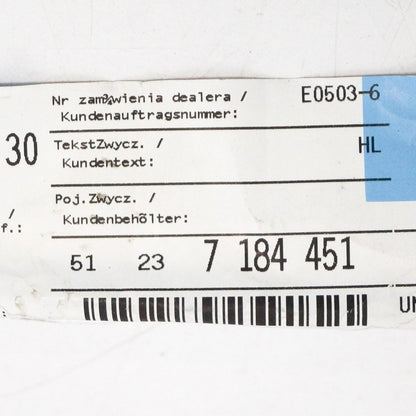 new bmw 5 e61 bonnet release cable rear 7184451 51237184451 2005 original