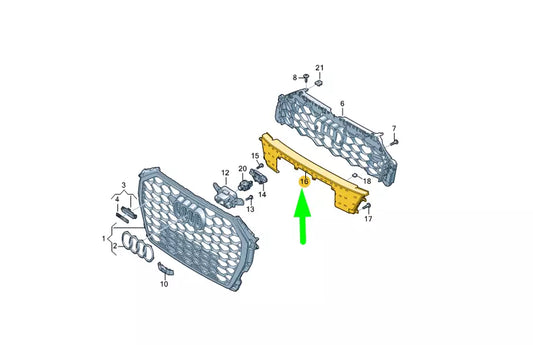 NEW AUDI Q3 F3 RADIATOR GRILLE COVER 83F8532229B9