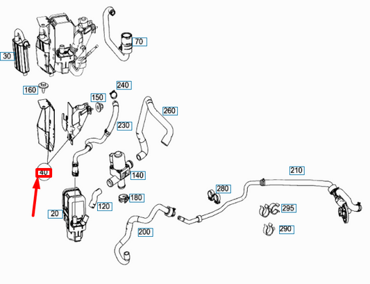 new mercedes-benz c w204 oil cooler bracket kit lhd a2045060440 original