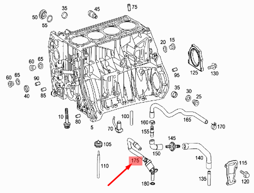 NEW MERCEDES-BENZ C W204 ENGINE PIPE WITH NON-RETURN VALVE A2710100391 ORIGINAL