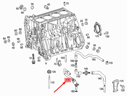 NEW MERCEDES-BENZ C W204 ENGINE PIPE WITH NON-RETURN VALVE A2710100391 ORIGINAL