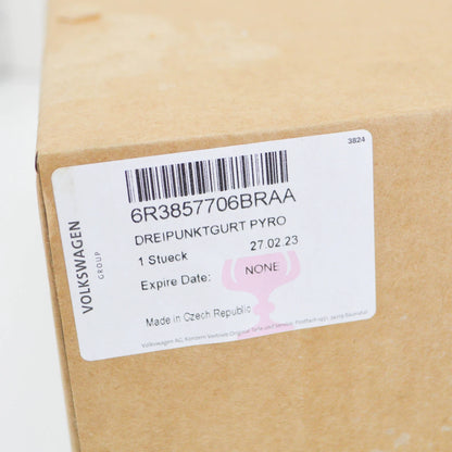 NEW VOLKSWAGEN POLO 6R FRONT RIGHT SEATBELT 6R3857706BRAA ORIGINAL