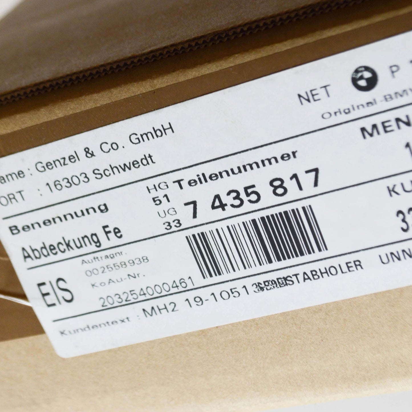 NEW BMW X1 F48 FRONT LEFT DOOR WINDOW FRAME COVER 51337435817 7435817 ORIGINAL