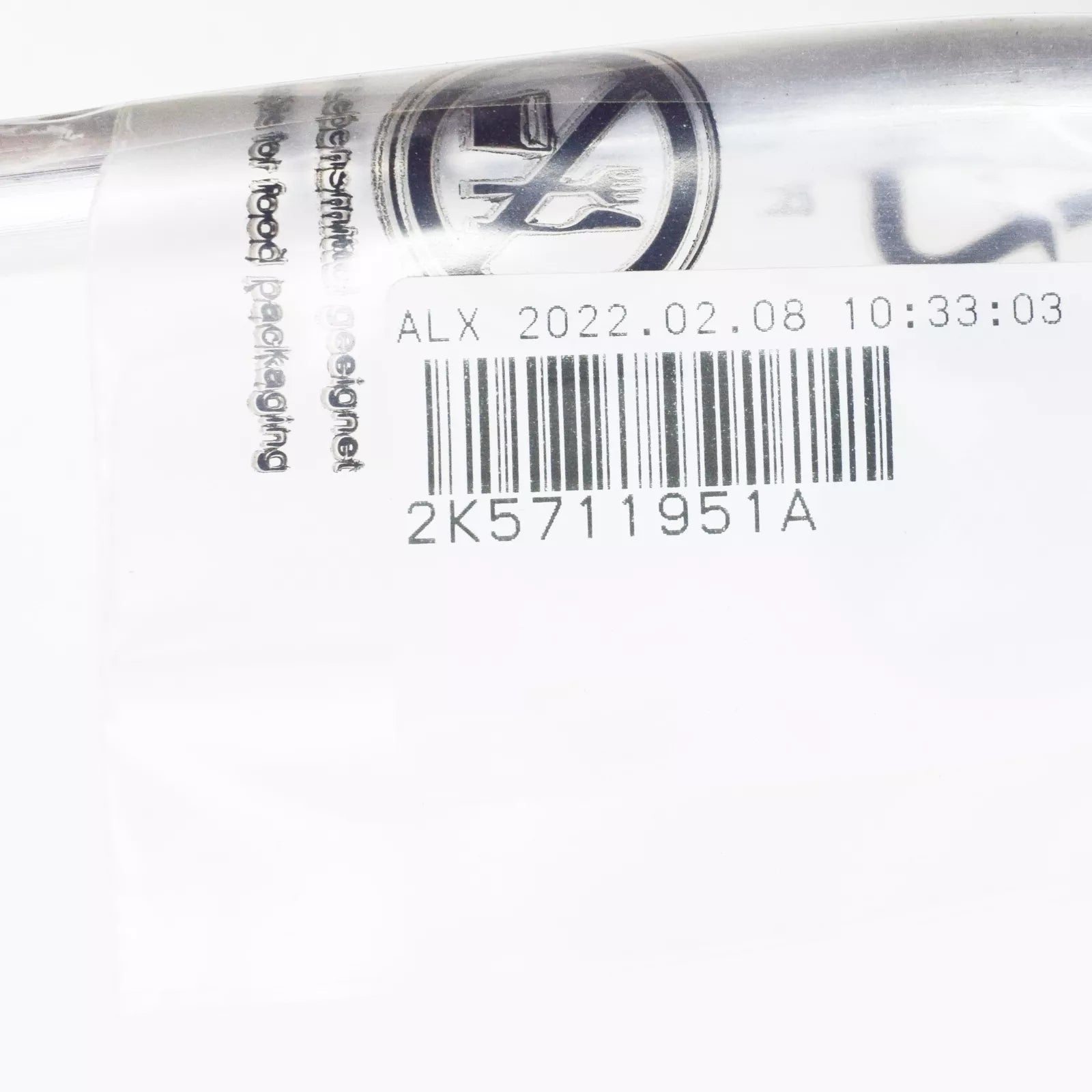 NEW VW CADDY 2K MK3 LEFT GUIDE TUBE FOR HANDBRAKE CABLE 2K5711951A ORIGINAL