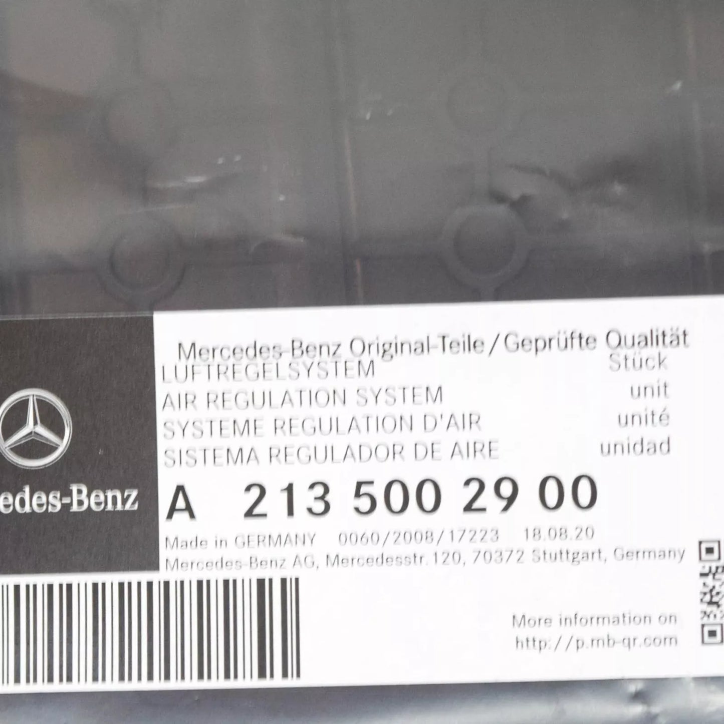 NEW MERCEDES-BENZ E W213 AIR INTAKE PANEL GUIDE DUCT W/MOTOR A2135002900