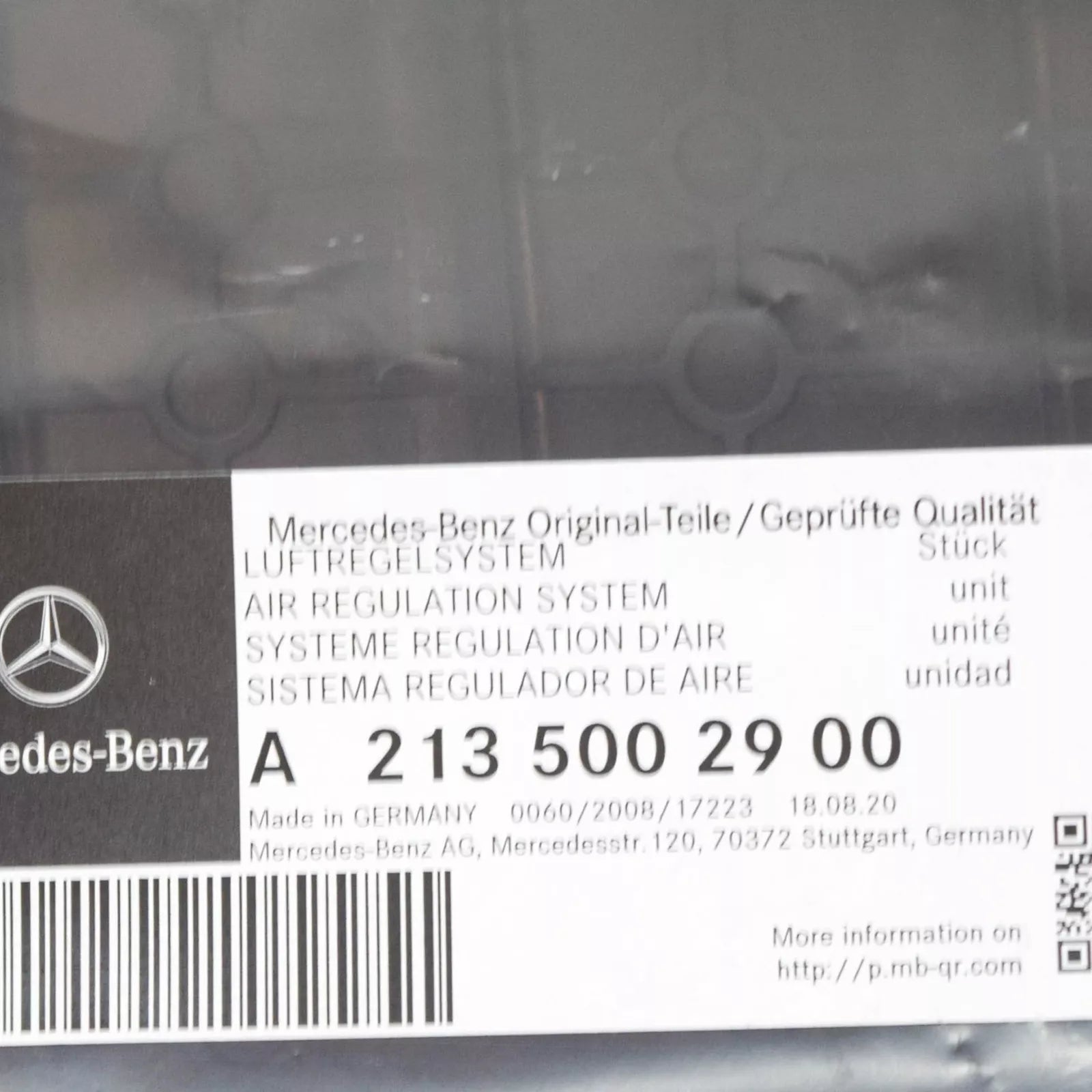 NEW MERCEDES-BENZ E W213 AIR INTAKE PANEL GUIDE DUCT W/MOTOR A2135002900