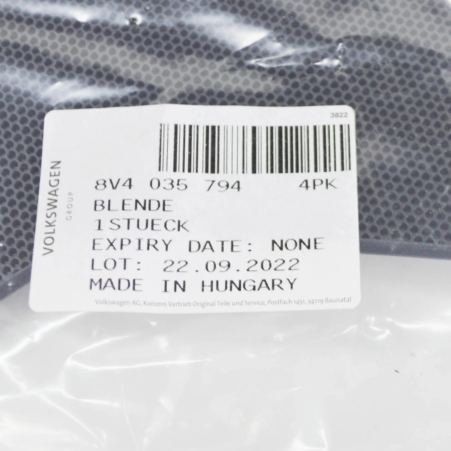 NEW AUDI A3 8V REAR RIGHT DOOR SOUND SPEAKER GRILLE 8V40357944PK ORIGINAL